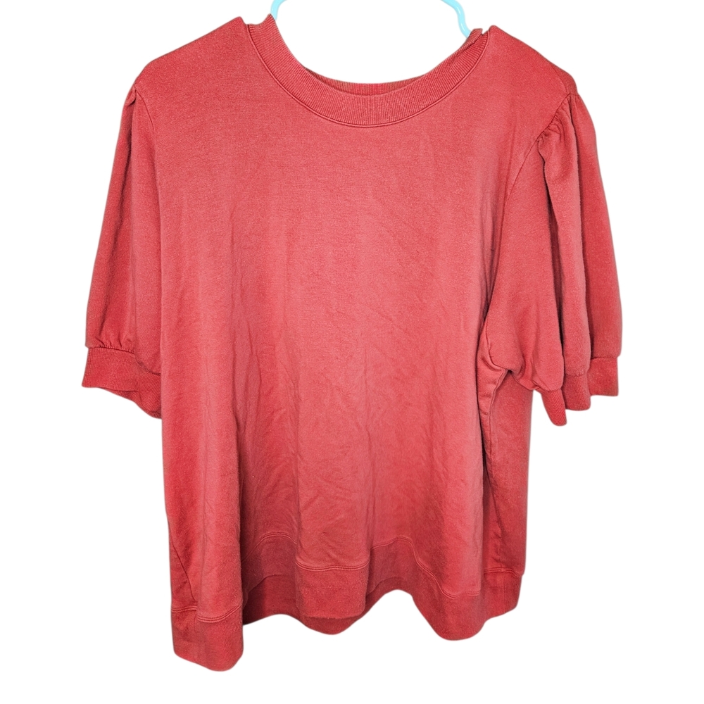 🟢Summersalt Coral Short Sleeve Sweater Top